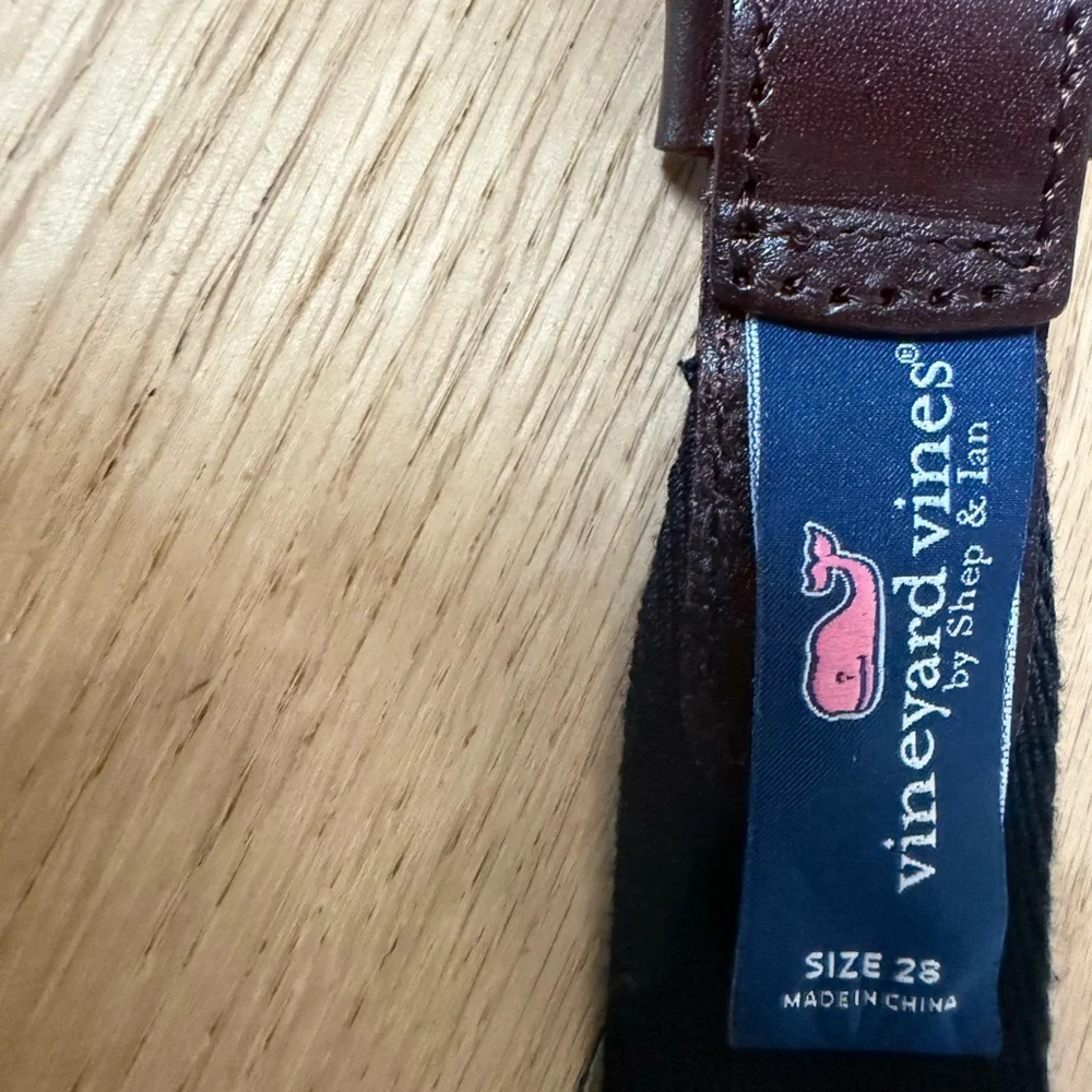 Vineyard Vines Blue and Brown Kids Belt
